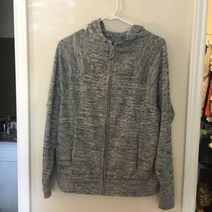 Athleta Gray Workout Jacket (Size M)